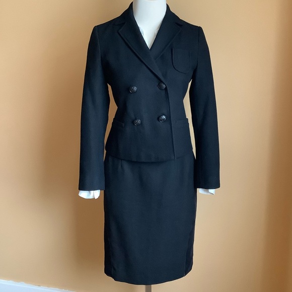 JOE FRESH Black Double Breasted Wool Blazer Size XS - Picture 16 of 16